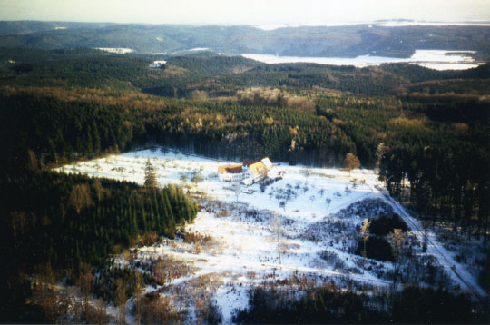 Eagle's perspecitve of the seminar center called 'Lindenhof', home to   PAN Tiwaz.
